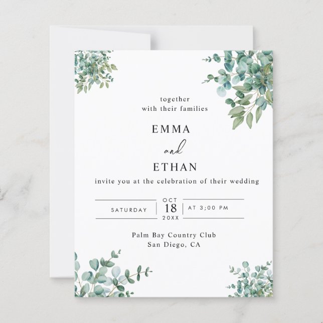 eucalyptus greenery wedding (Frente)
