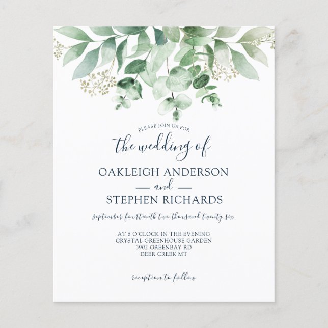 Eucalyptus Greenery Wedding (Frente)