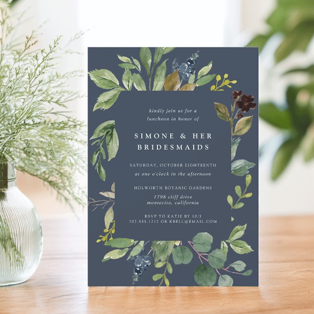 Eucalyptus Grove Bridesmaids Luncheon Convite (Criador carregado)