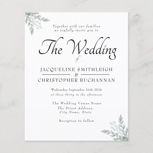 Eucalyptus Invitation Flyer (Frente)