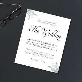 Eucalyptus Invitation Flyer