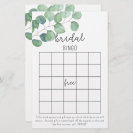 Eucalyptus - jogo de bingo chá de panela