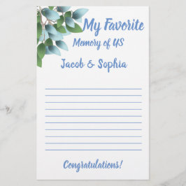 EUCALYPTUS MEU CARTÃO DE CHÁ DE PANELA DE MEMÓRIA