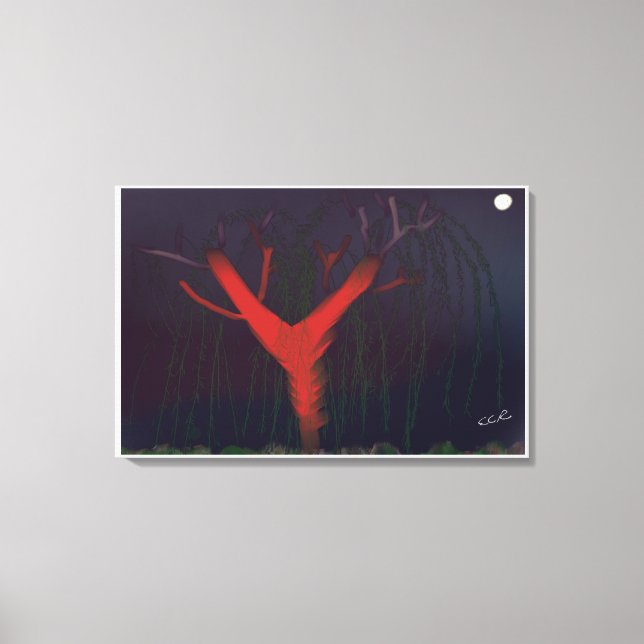 Eucalyptus Midnight Canvas Print (Frente)