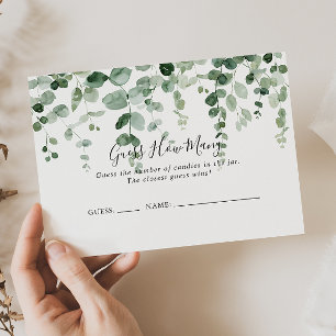 Eucalyptus minimalista adivinha quantos cartões de