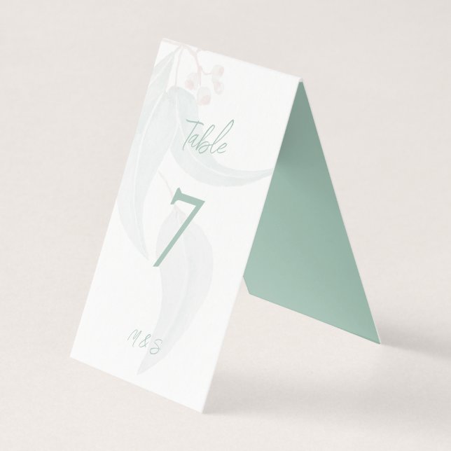 Eucalyptus Mint Boho Moderno Elegante (Frente)