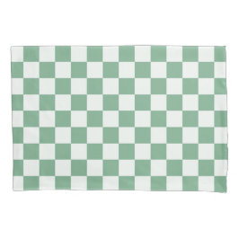 Eucalyptus mist checkerboard pattern