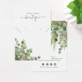 Eucalyptus natural e placa de exibição Dourada Gli