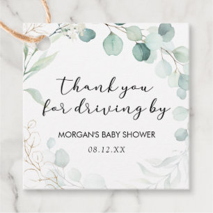 Eucalyptus Obrigado por dirigir com uma etiqueta d