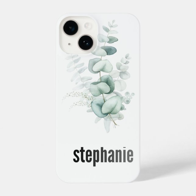  Eucalyptus Pattern i phone Case (Verso)