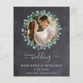 Eucalyptus Photo Greenery Convite de casamento de