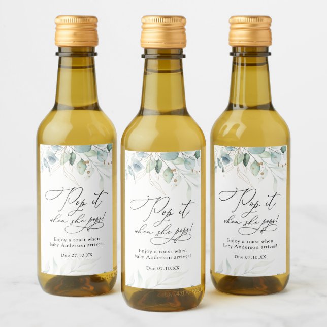 Eucalyptus Pop quando Pop Chá de fraldas (Garrafas)