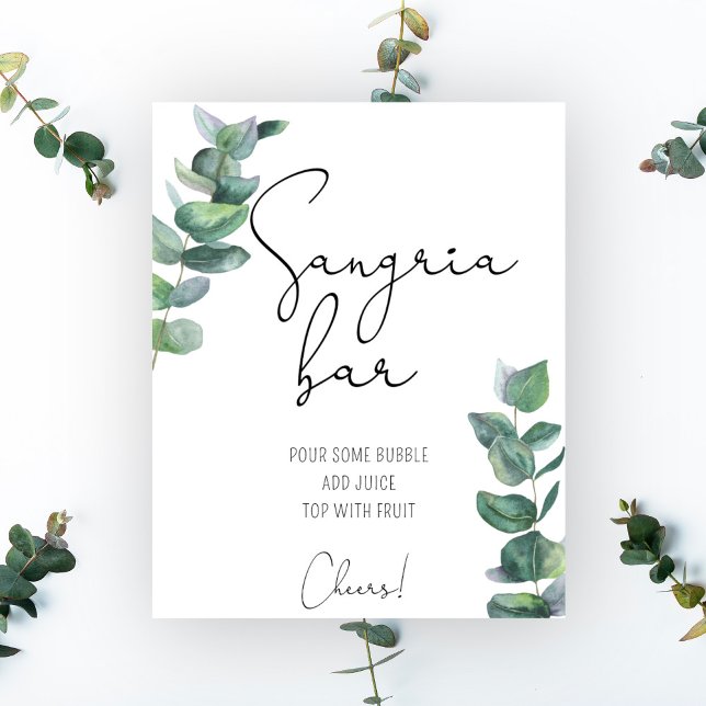 Eucalyptus - poster de bar de Sangria (Criador carregado)