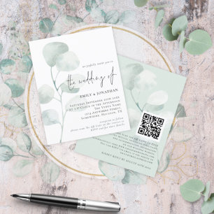 Eucalyptus, QR Convite De Casamento