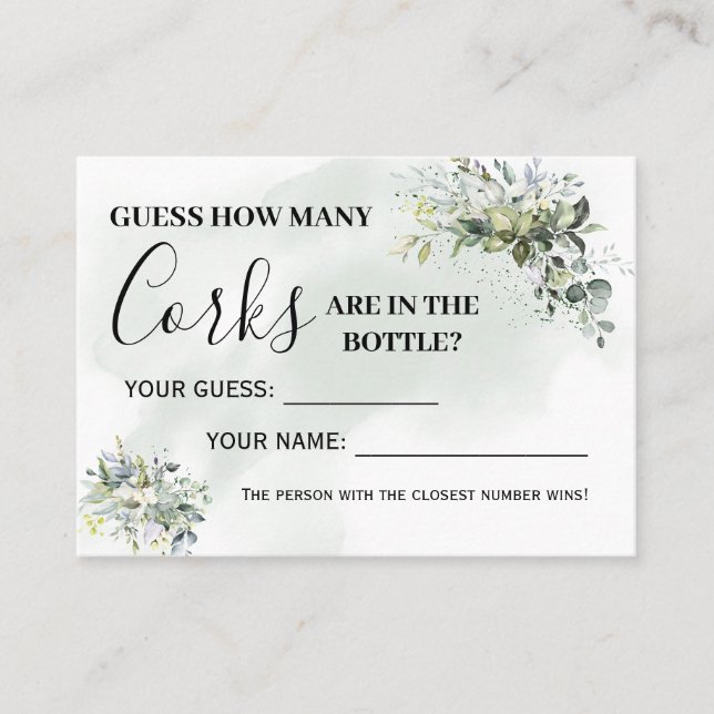 Eucalyptus Quantos cartões de jogo biingues de cor (Frente)