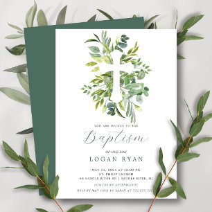 Eucalyptus Serenity Baptism Convite