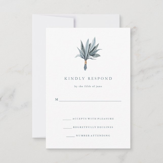 Eucalyptus Simplicity | Resposta de casamento (Frente)