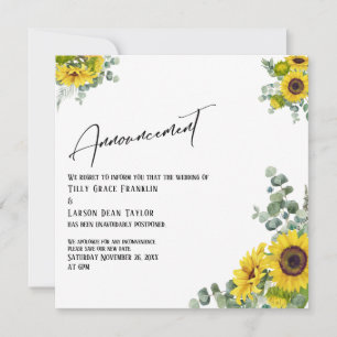 Eucalyptus Sunflower Adiado Data Anúncio