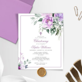 Eucalyptus Violet Christening de Orçamento