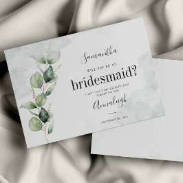 Eucalyptus Você Vai Ser Minha Carta De Bridesmaid