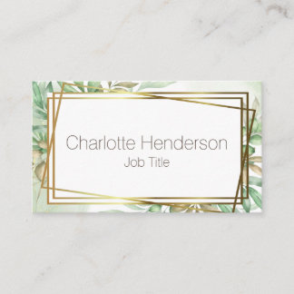 Eucalyptus Watercolor Cartão de visita