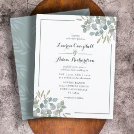 Eucalyptus Watercolor Invitation