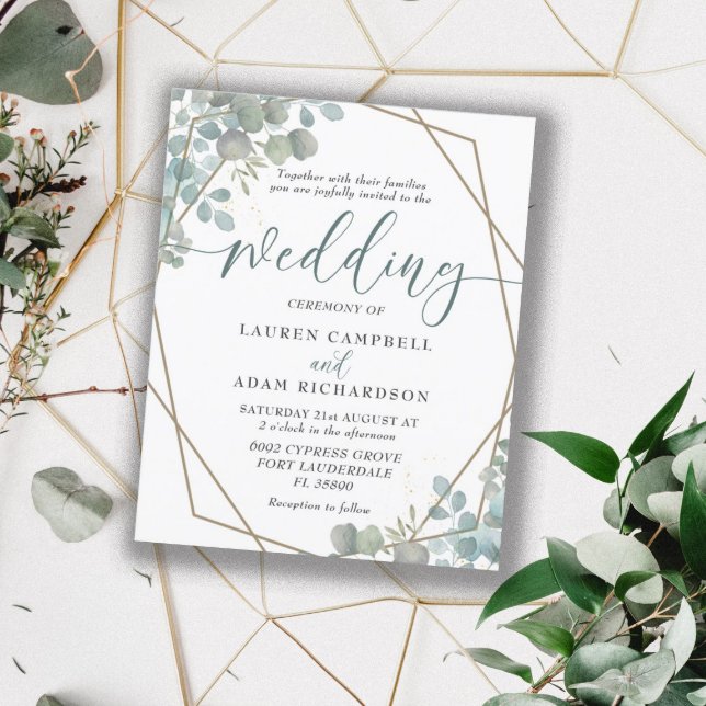 Eucalyptus Watercolor Invitation (Criador carregado)