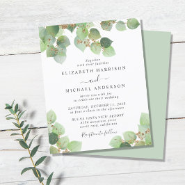 Eucalyptus Watercolor Invitation