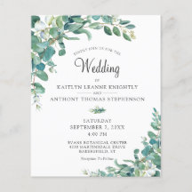 Eucalyptus Wedding Invitation