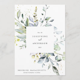 Eucalyptus Wreath Save Menu Date (Menu Data)