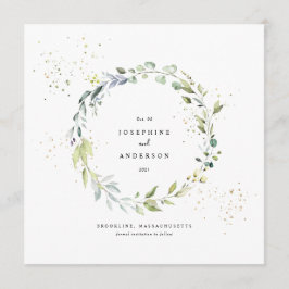 Eucalyptus Wreath Save Menu Date (Menu Data)