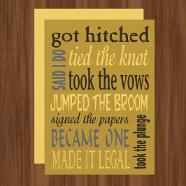 Eufemismos casamentos Engraçado Convite à Festa de