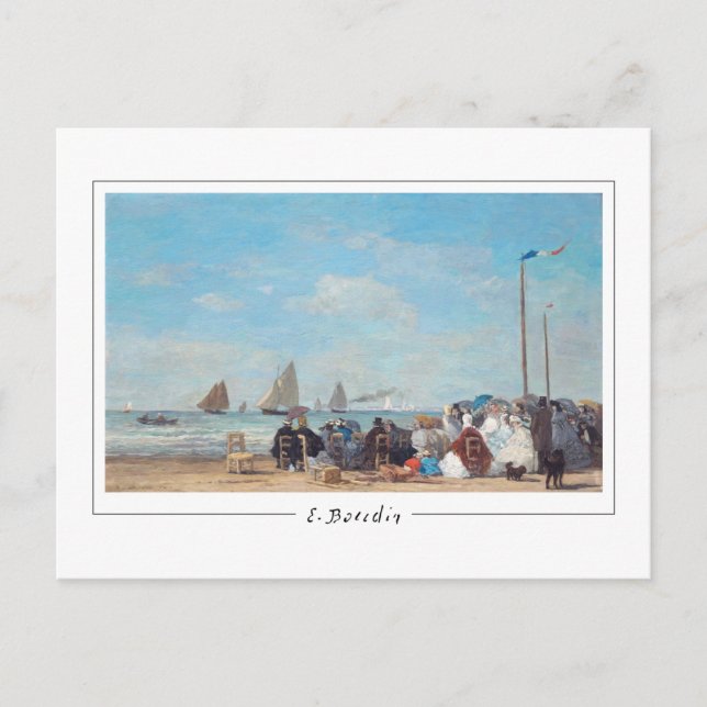 Eugène Boudin #199-2 - Cartão Postal de Arte (Frente)