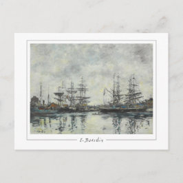 Eugène Boudin #217-2 - Cartão postal de arte fina