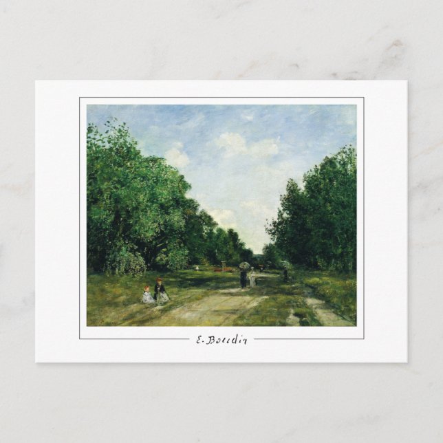 Eugène Boudin #28-2 - Cartão Postal de Arte (Frente)