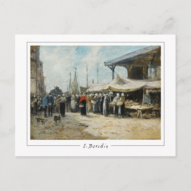 Eugène Boudin #31-2 - Cartão Postal de Arte (Frente)