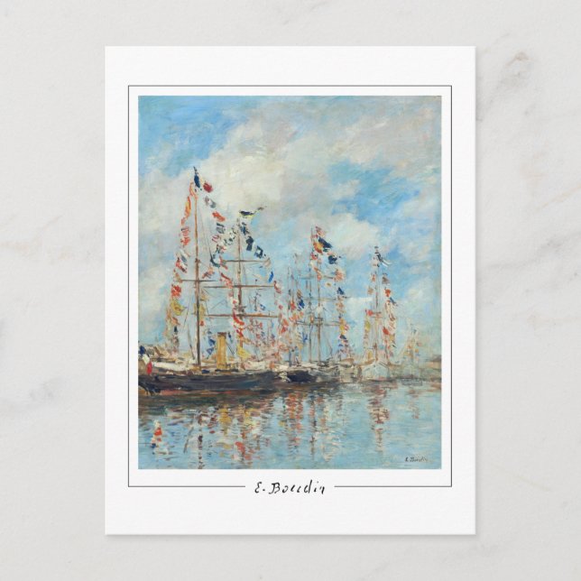 Eugène Boudin #344 - Cartão Postal de Arte (Frente)