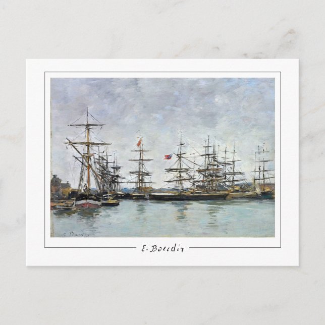 Eugène Boudin #375-2 - Cartão Postal de Arte (Frente)