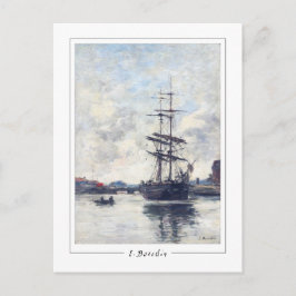 Eugène Boudin #418-2 - Cartão Postal de Arte