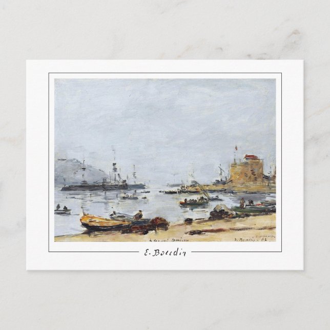 Eugène Boudin #478-2 - Cartão Postal de Arte (Frente)