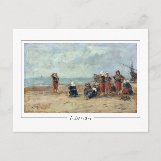 Eugène Boudin #494-2 - Cartão Postal de Arte (Frente)