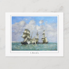 Eugène Boudin #69-2 - Cartão postal de arte fina