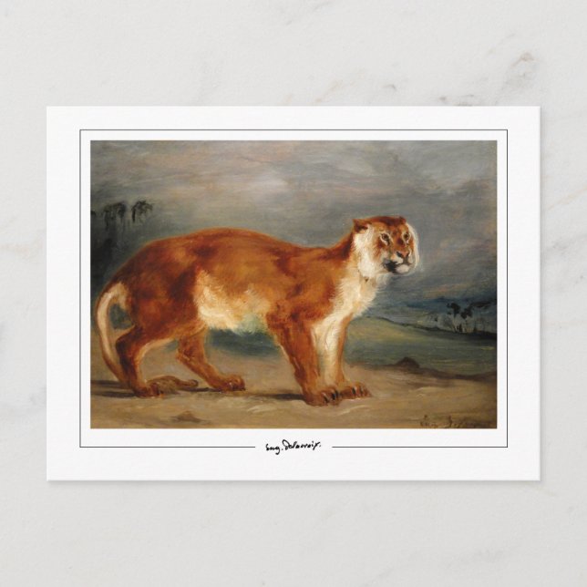 Eugène Delacroix #491 - Cartão Postal de Arte Erud (Frente)