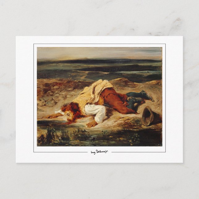 Eugène Delacroix #502 - Cartão Postal de Arte (Frente)