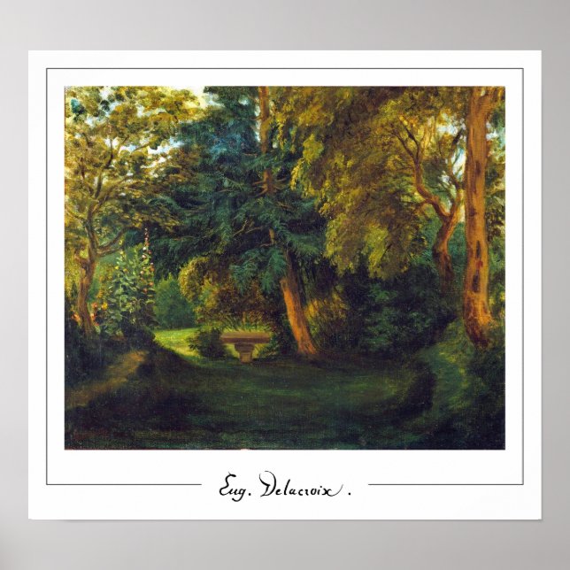 Eugène Delacroix Zedign Art Poster nº 123 (Frente)