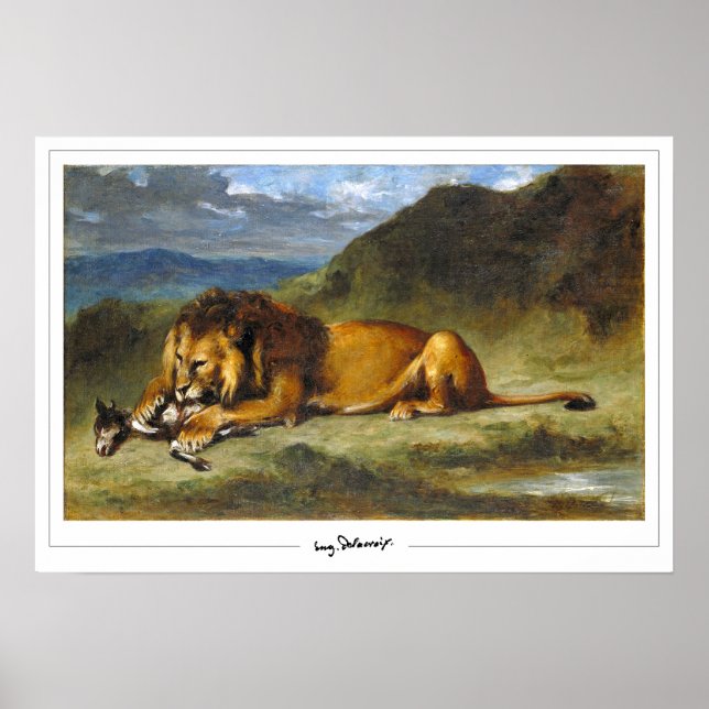 Eugène Delacroix Zedign Art Poster nº 157 (Frente)