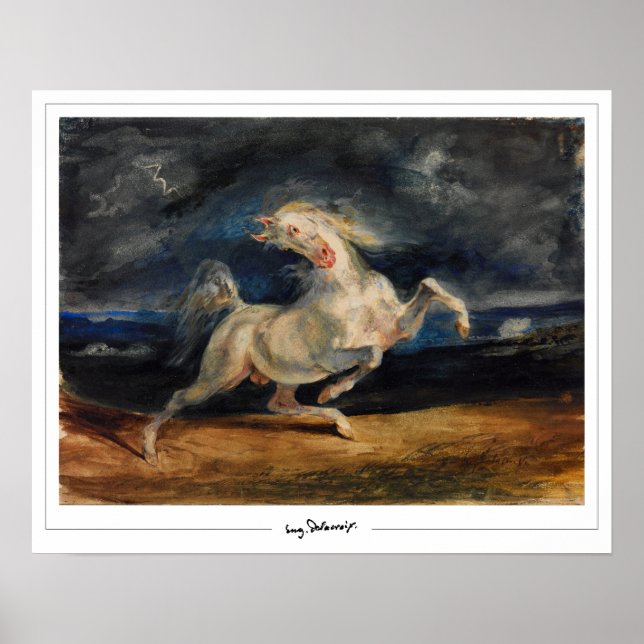 Eugène Delacroix Zedign Art Poster nº 175 (Frente)