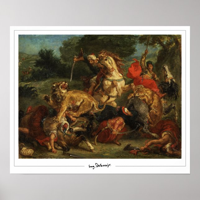 Eugène Delacroix Zedign Art Poster nº 28 (Frente)