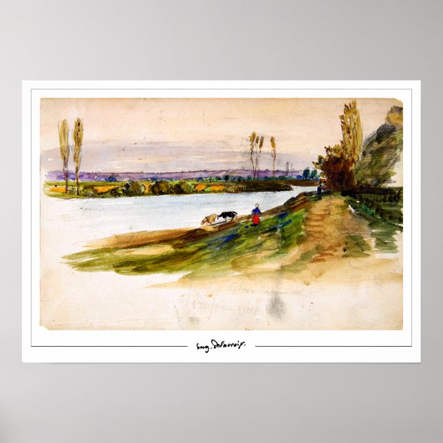 Eugène Delacroix Zedign Art Poster nº 421 (Frente)
