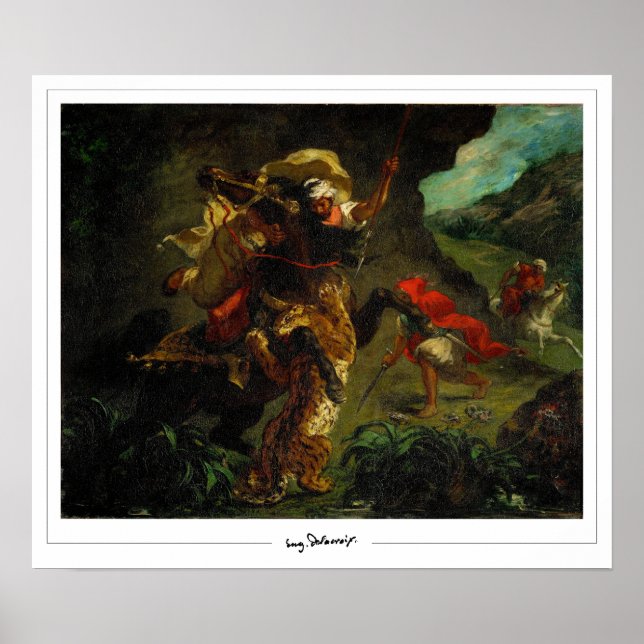 Eugène Delacroix Zedign Art Poster nº 5 (Frente)